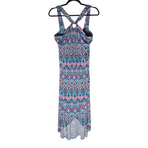 Tommy Bahama Prima Peacock Halter Neck Midi Dress Womens Medium Summer Coastal